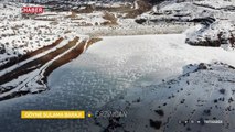 Buzla kaplanan Göyne Sulama Barajı