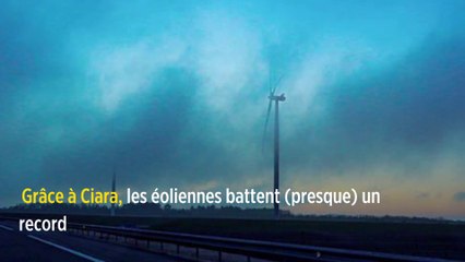 Grâce à Ciara, les éoliennes battent (presque) un record