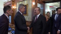 Çavuşoğlu, karadağ meclis başkanı brajoviç ile görüştü