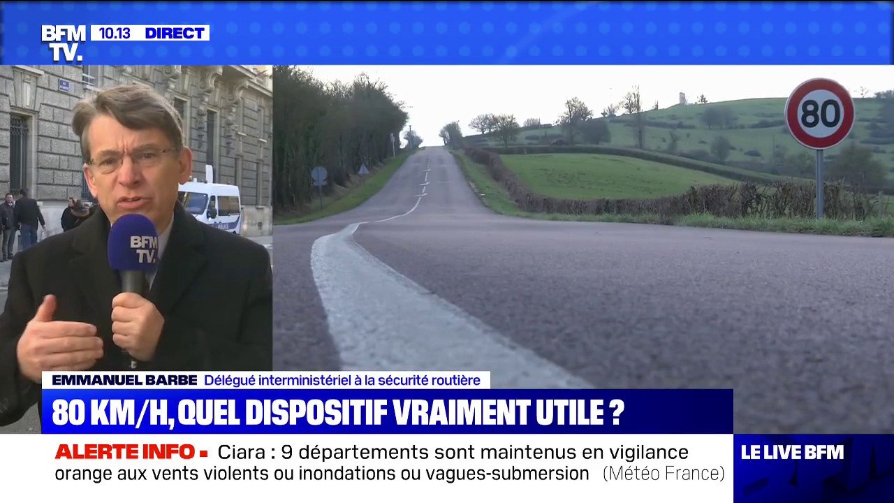 Sécurité routière: les 80 km/h ont permis d'épargner "334 vies" en 18 mois, selon Emmanuel Barbe