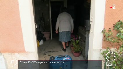 Tempête Ciara : 15 000 foyers toujours privés d'électricité