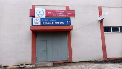 Stadyumun soyunma odasından çamaşır makinesini çaldılar