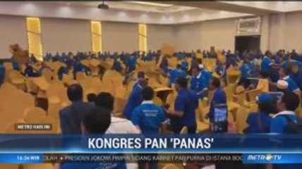Kongres PAN Ricuh, Peserta Saling Lempar Kursi