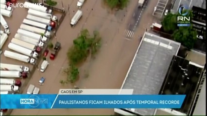 Brésil : São Paulo sous les eaux, la région paralysée