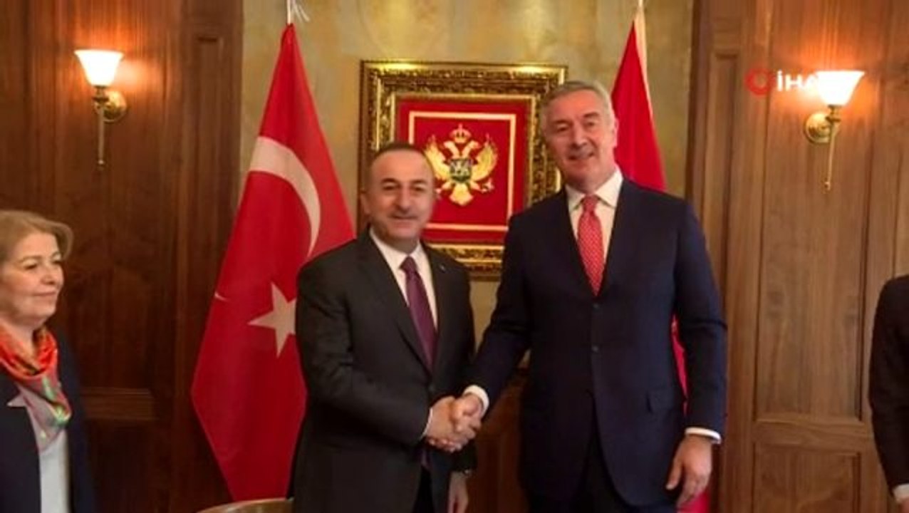 Bakan Çavuşoğlu, Karadağ Cumhurbaşkanı Cukanoviç ile görüştü
