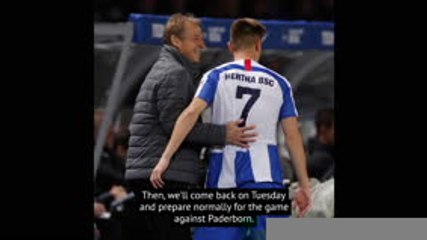 Klinsmann spoke of Hertha future in last news conference
