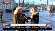 Très émue, la présidente du Collectif national des associations d'obèses réagit à la remarque d'un homme  dans un micro-trottoir pour 