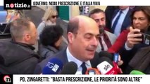 Prescrizione, Zingaretti 