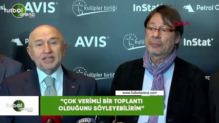 Nihat Özdemir: "Çok verimli bir toplantı olduğunu söyleyebilirim"