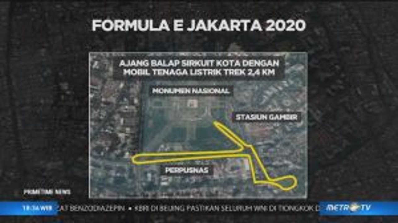 Begini Rute Formula E di Jakarta