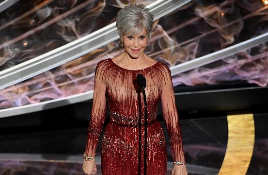 Jane Fonda recycles dress for Oscars