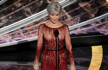 Jane Fonda recycles dress for Oscars