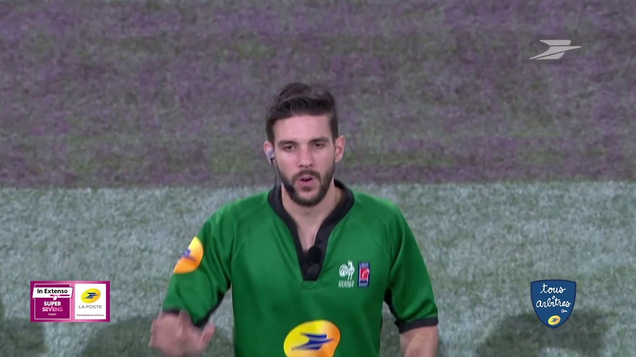 Interview de Thibault Santamaria, arbitre de 15 et de 7, lors de l'In Extenso Supersevens