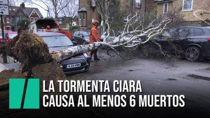 Al menos seis muertos por la tormenta Ciara