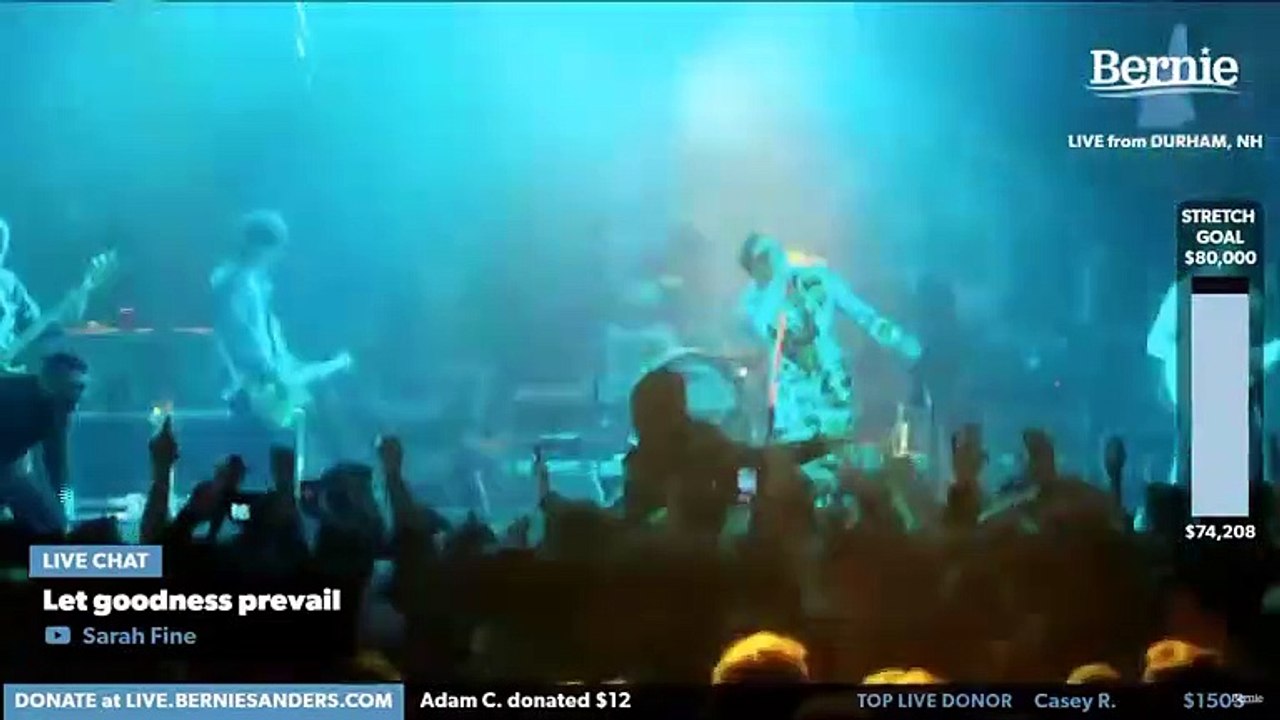 Watch The Strokes Play "New York City Cops" At Bernie Sanders Rally As Police Rush Stage