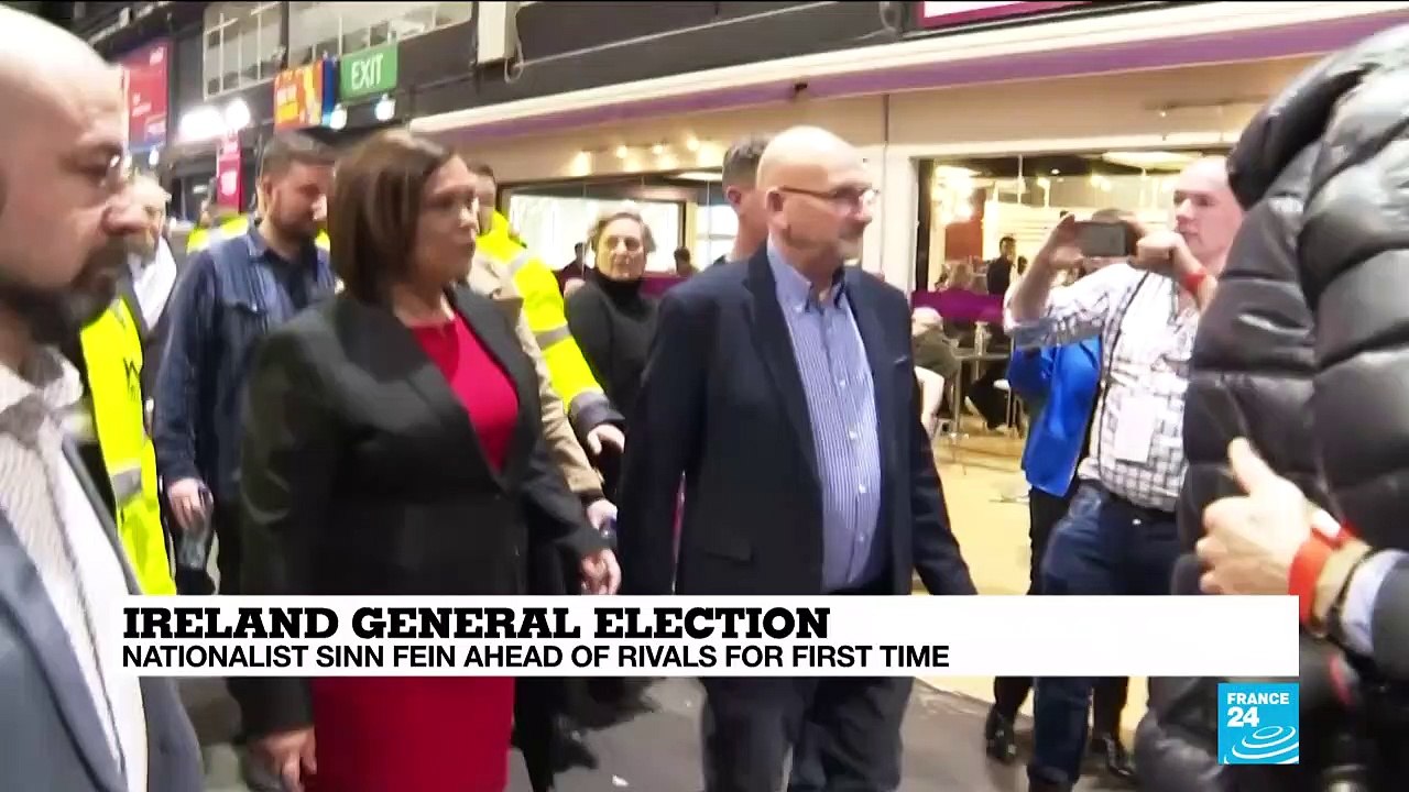 Ireland general election: nationalist Sinn Féin ahead of rivals for first time