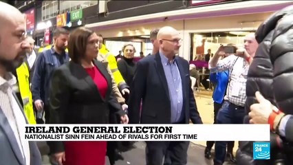 Ireland general election: nationalist Sinn Féin ahead of rivals for first time