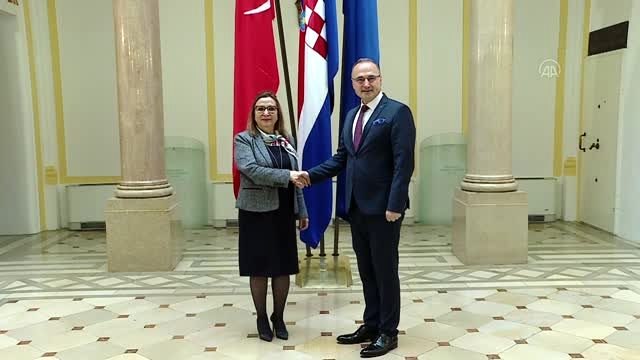 Bakan Pekcan, Hırvatistan Dışişleri ve AB İşleri Bakanı Radman ile görüştü