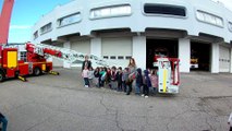 visite de la caserne des pompiers Avignon par l 'école bouquerie