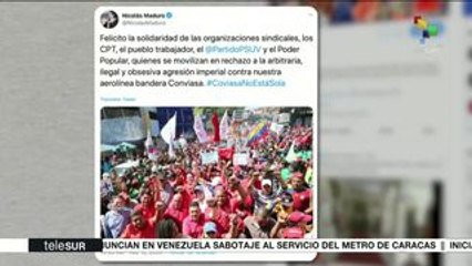 Download Video: Temas del Día: Venezuela: Rechazo a sanciones contra CONVIASA