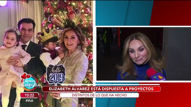 Elizabeth Álvarez lista para regresar a televisión aunque sea fuera de telenovelas.|Venga La Alegría