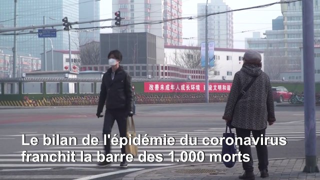 Le bilan de l'épidémie du nouveau coronavirus franchi la barre des 1.000 morts