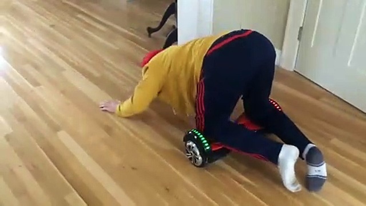 Kid Falls Off Of Hoverboard