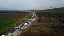 Gaziantep idlib'den sivillerin göçü devam ediyor