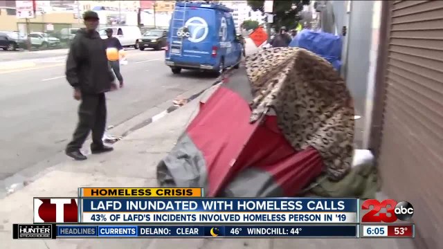 Homeless Crisis: LAFD inundated with homeless calls