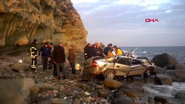 Tekirdağ'da 25 metre yükseklikten uçan otomobilin sürücüsü öldü