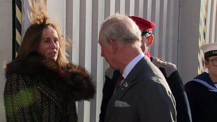 Prince of Wales visits weaving factory