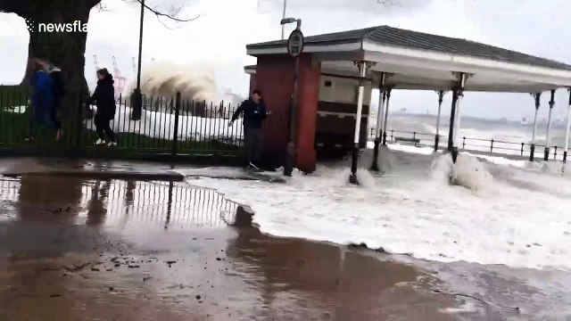 Parts of Merseyside under water as flood warnings issued after Storm Ciara