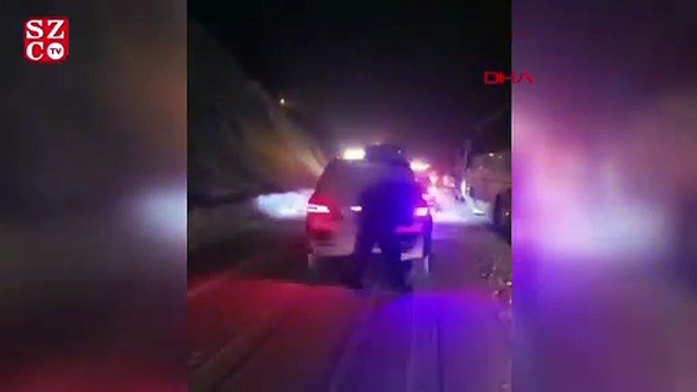 Zigana Dağı'na çığ düştü, yol kapandı