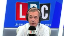 Nigel Farage has furious row with caller over HS2