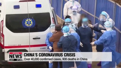 908 dead, more than 40-thousand cases of coronavirus confirmed in China