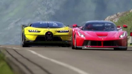 Bugatti Vision GT vs Super Cars at Highlands