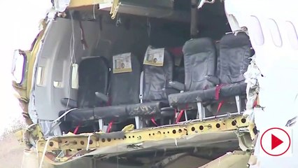 Sabiha Gökçen'de kaza yapan Pegasus'a ait uçağın enkazı böyle kaldırıldı