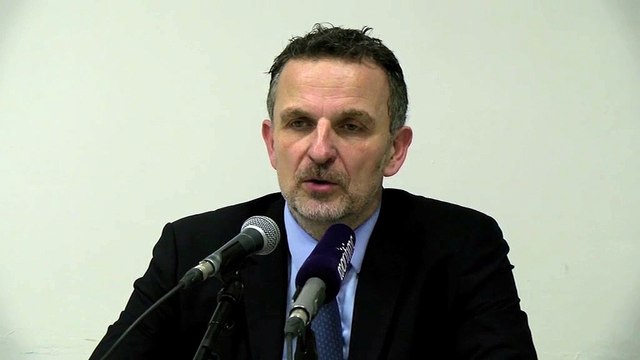 Emmanuel Schmitt après la défaite d'Aix-Maurienne à Fos Provence Basket