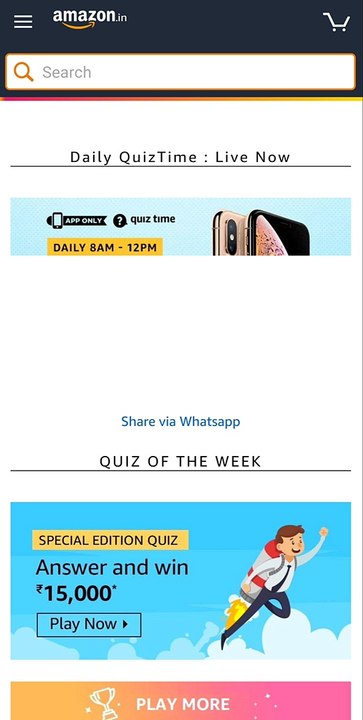 Amazon Quiz Today
