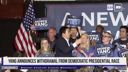 Yang announces withdrawal from Democratic presidential race