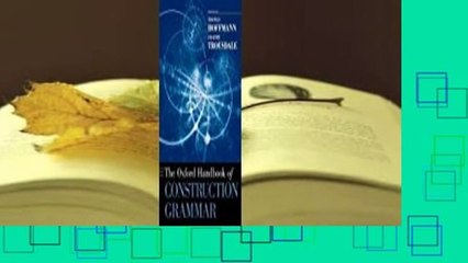 Free Download: The Oxford Handbook of Construction Grammar 📘