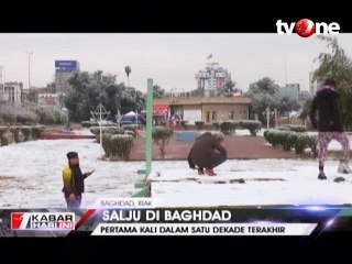 Fenomena Alam Unik, Salju Turun di Baghdad