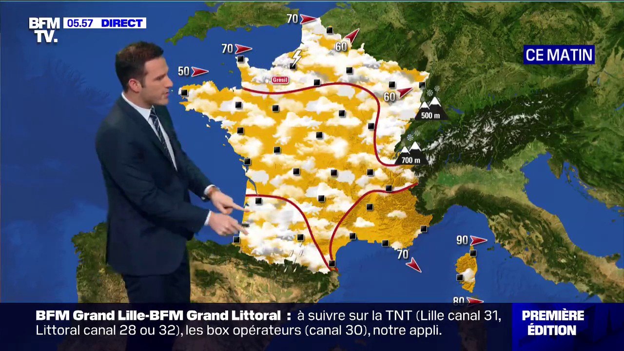 De la pluie sur le nord du pays et un temps plus calme ailleurs ce mercredi