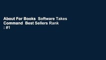 About For Books  Software Takes Command  Best Sellers Rank : #1