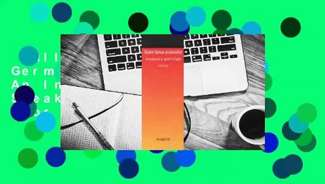 Full E-book  Modern German Pronunciation: An Introduction for Speakers of English  For Free