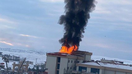 İdil Devlet Hastanesi'nde yangın