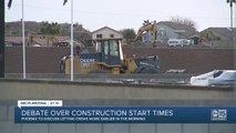 City of Phoenix proposing earlier noise ordinance hours, allowing construction to begin earlier