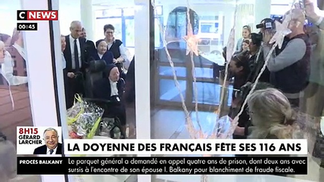 Voici Sœur André, la doyenne des Français mais aussi de l'Europe qui a fêté ses 116 ans devenant également la deuxième plus âgée du monde !