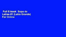 Full E-book  Sopa de Letras #1 (Letra Grande)  For Online