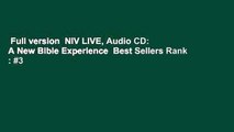 Full version  NIV LIVE, Audio CD: A New Bible Experience  Best Sellers Rank : #3